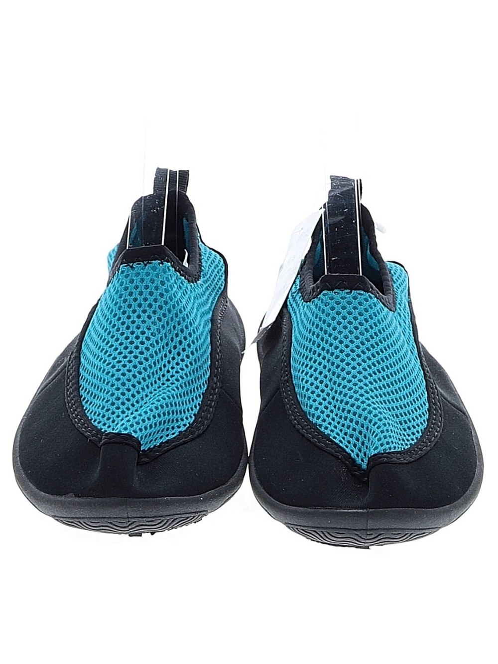 Women’s M 7/8 Aqua Rashguard Shoes in Teal and Black